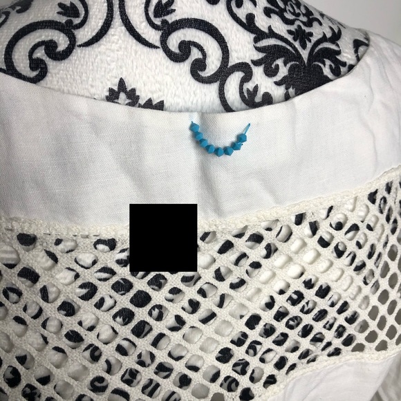 A Mere Co Gustavia Cut Out Crochet Mini Dress - Picture 6 of 9